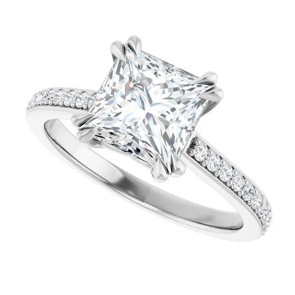 Double Claw-Prong Engagement Ring Image 5 Rox Atlanta Jewelers Decatur, GA