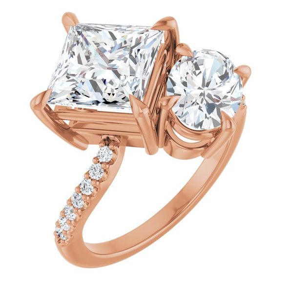 Two-Stone Bypass Engagement Ring