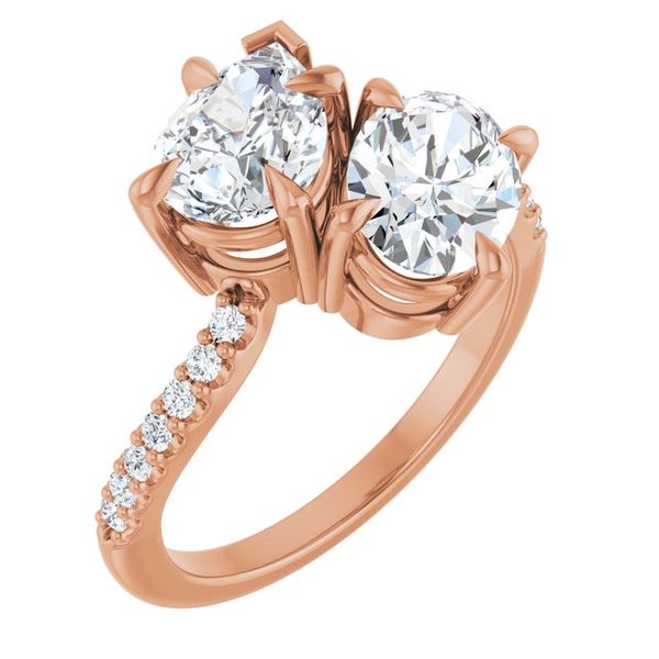 Two-Stone Bypass Engagement Ring