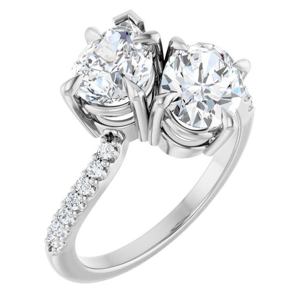 Two-Stone Bypass Engagement Ring