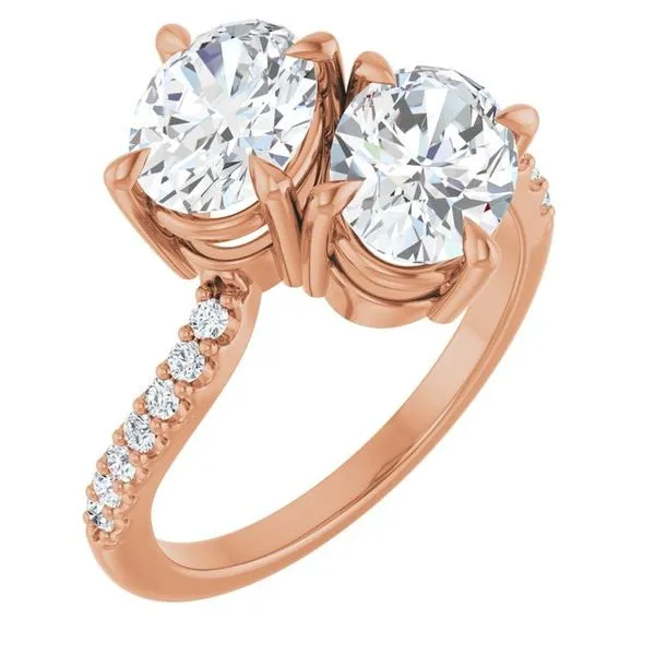 Two-Stone Bypass Engagement Ring Raleigh Diamond Fine Jewelry Raleigh, NC