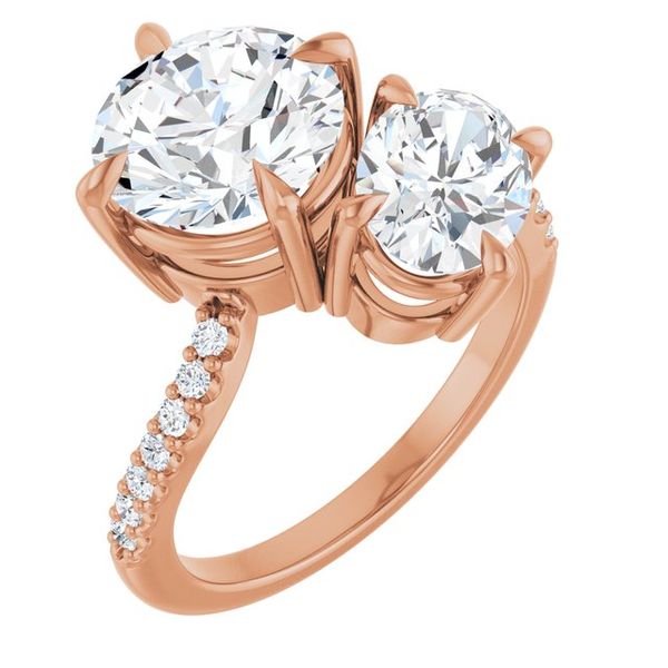 Two-Stone Bypass Engagement Ring