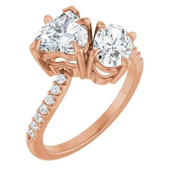 Two-Stone Bypass Engagement Ring Raleigh Diamond Fine Jewelry Raleigh, NC