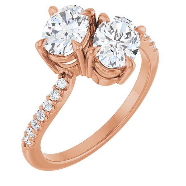 Two-Stone Bypass Engagement Ring