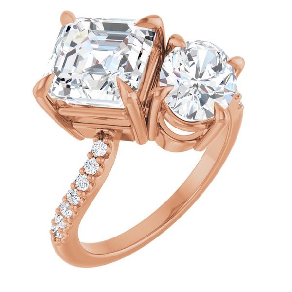 Two-Stone Bypass Engagement Ring