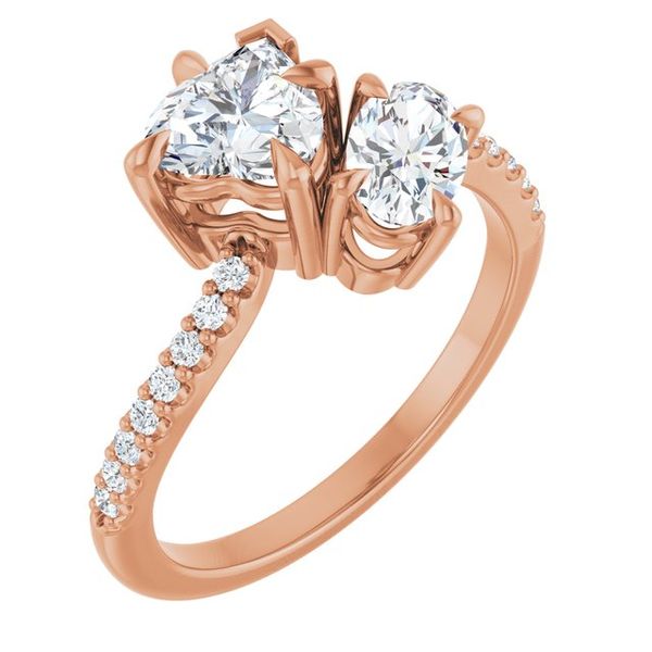 Two-Stone Bypass Engagement Ring
