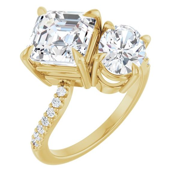 Two-Stone Bypass Engagement Ring