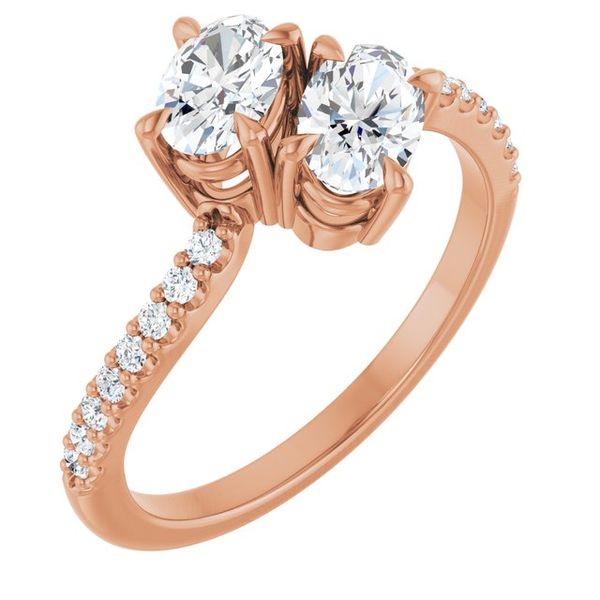 Two-Stone Bypass Engagement Ring
