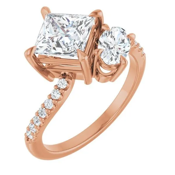 Two-Stone Bypass Engagement Ring Raleigh Diamond Fine Jewelry Raleigh, NC