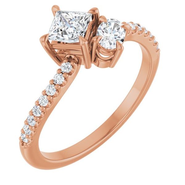 Two-Stone Bypass Engagement Ring