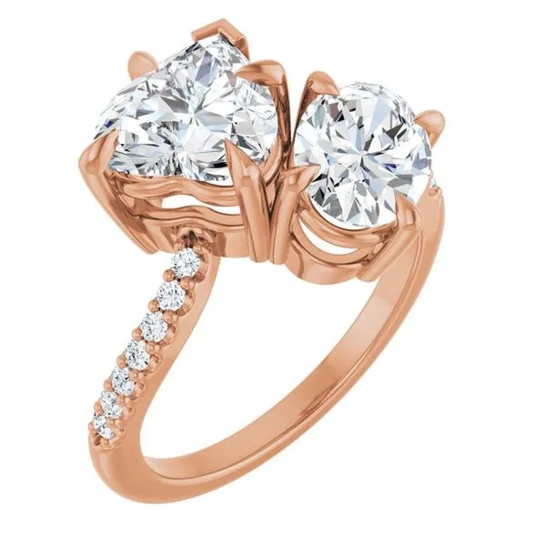 Two-Stone Bypass Engagement Ring Raleigh Diamond Fine Jewelry Raleigh, NC