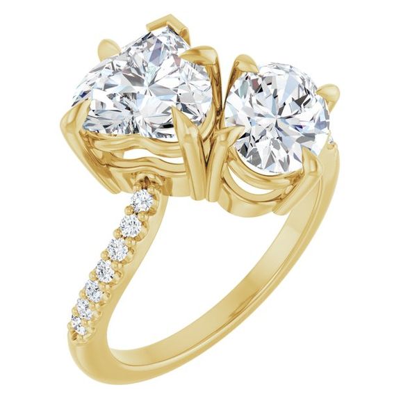 Two-Stone Bypass Engagement Ring