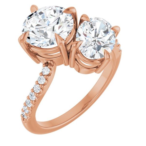 Two-Stone Bypass Engagement Ring