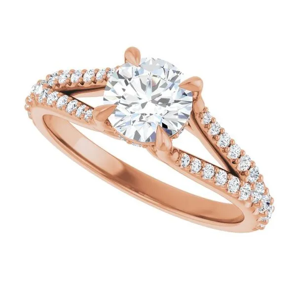 Accented Engagement Ring Image 5 Raleigh Diamond Fine Jewelry Raleigh, NC