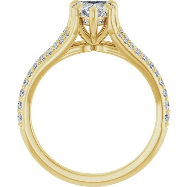 Accented Engagement Ring Image 2 Raleigh Diamond Fine Jewelry Raleigh, NC