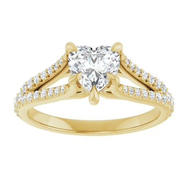 Accented Engagement Ring Image 3 Raleigh Diamond Fine Jewelry Raleigh, NC