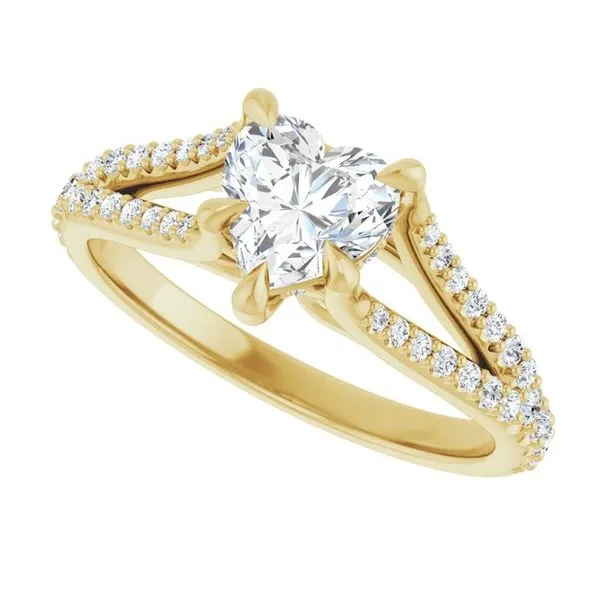 Accented Engagement Ring Image 5 Raleigh Diamond Fine Jewelry Raleigh, NC