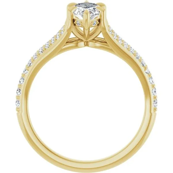 Accented Engagement Ring Image 2 Raleigh Diamond Fine Jewelry Raleigh, NC