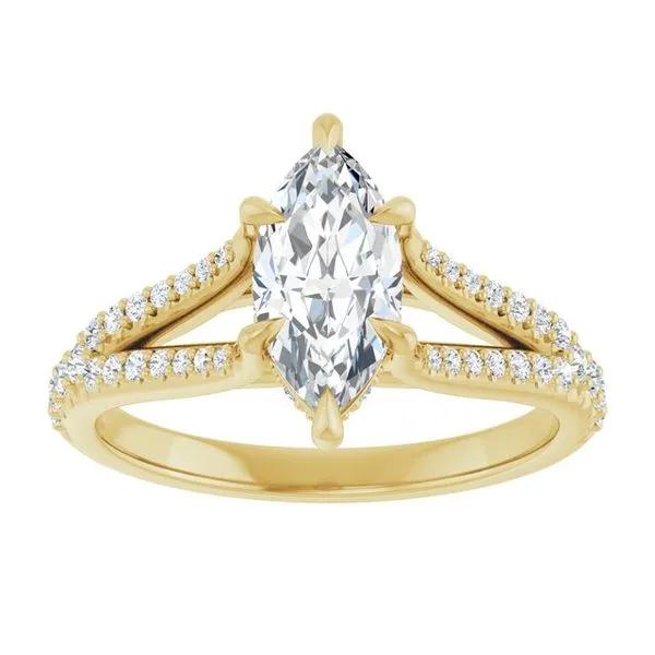 Accented Engagement Ring Image 3 Raleigh Diamond Fine Jewelry Raleigh, NC