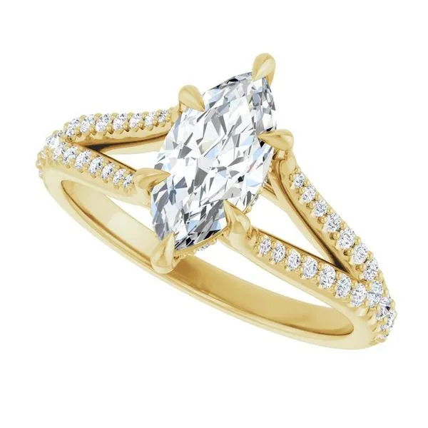 Accented Engagement Ring Image 5 Raleigh Diamond Fine Jewelry Raleigh, NC