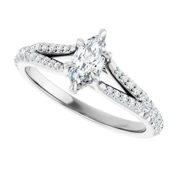 Accented Engagement Ring Image 5 Raleigh Diamond Fine Jewelry Raleigh, NC