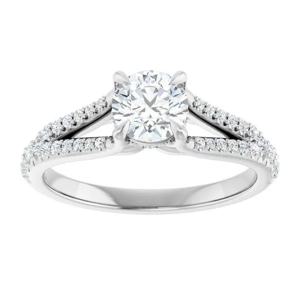 Accented Engagement Ring Image 3 Raleigh Diamond Fine Jewelry Raleigh, NC