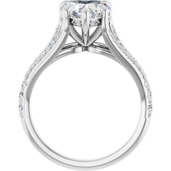 Accented Engagement Ring Image 2 Raleigh Diamond Fine Jewelry Raleigh, NC