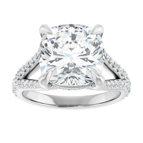 Accented Engagement Ring Image 3 Raleigh Diamond Fine Jewelry Raleigh, NC