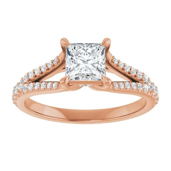Accented Engagement Ring Image 3 Raleigh Diamond Fine Jewelry Raleigh, NC
