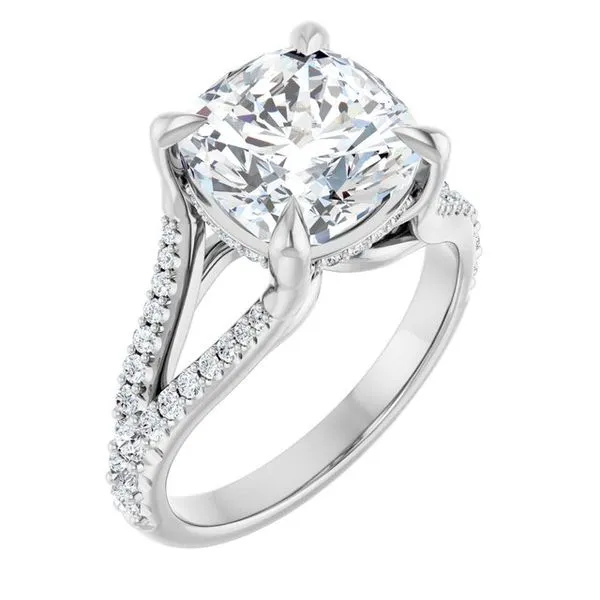Accented Engagement Ring Raleigh Diamond Fine Jewelry Raleigh, NC