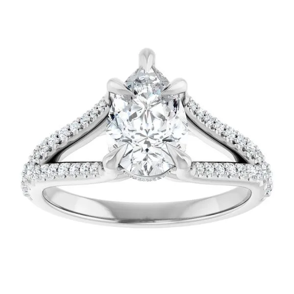 Accented Engagement Ring Image 3 Raleigh Diamond Fine Jewelry Raleigh, NC