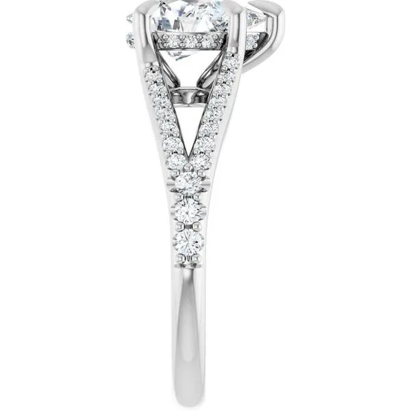 Accented Engagement Ring Image 4 Raleigh Diamond Fine Jewelry Raleigh, NC