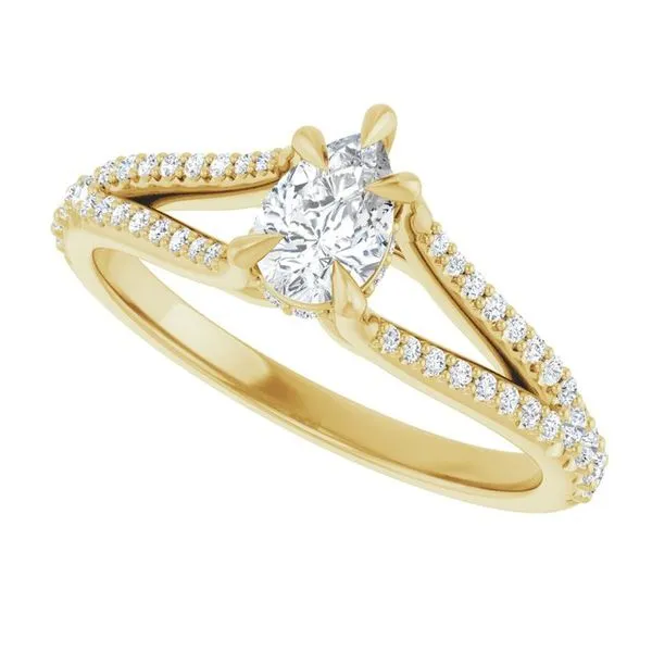 Accented Engagement Ring Image 5 Raleigh Diamond Fine Jewelry Raleigh, NC