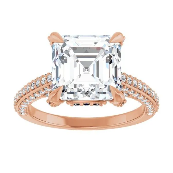 Accented Engagement Ring Image 3 Raleigh Diamond Fine Jewelry Raleigh, NC