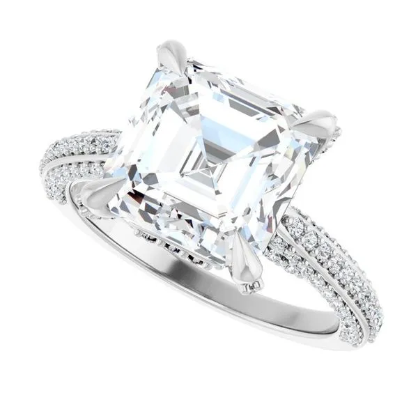 Accented Engagement Ring Image 5 Raleigh Diamond Fine Jewelry Raleigh, NC