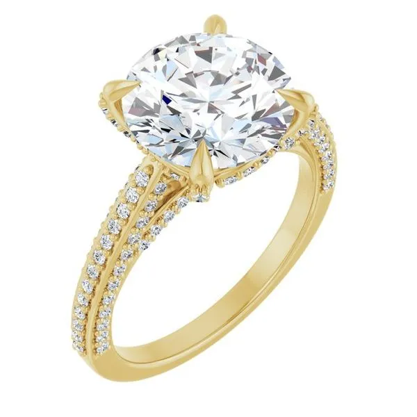 Accented Engagement Ring Raleigh Diamond Fine Jewelry Raleigh, NC