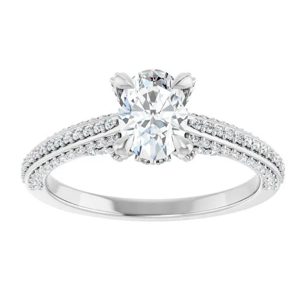 Accented Engagement Ring Image 3 Raleigh Diamond Fine Jewelry Raleigh, NC