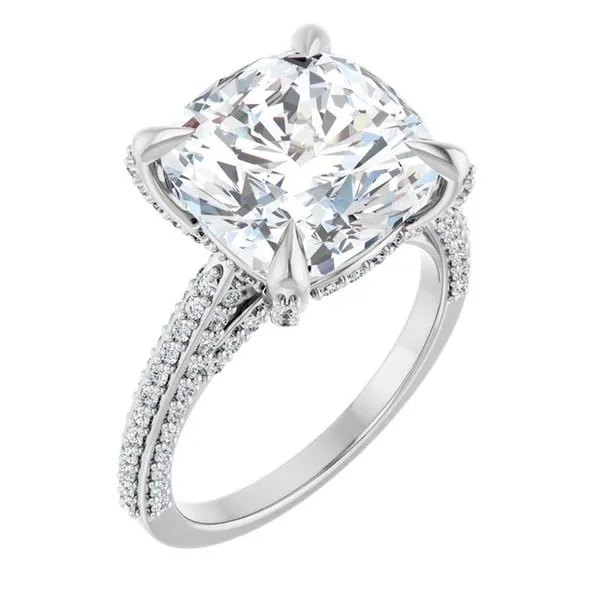 Accented Engagement Ring Raleigh Diamond Fine Jewelry Raleigh, NC