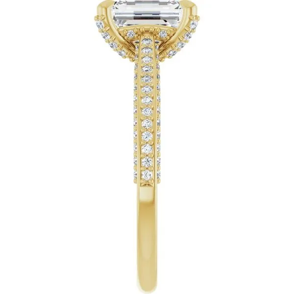 Accented Engagement Ring Image 4 Raleigh Diamond Fine Jewelry Raleigh, NC