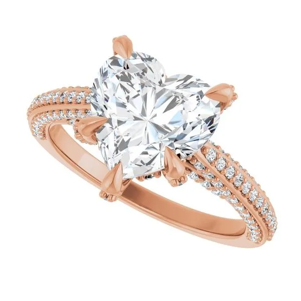 Accented Engagement Ring Image 5 Raleigh Diamond Fine Jewelry Raleigh, NC
