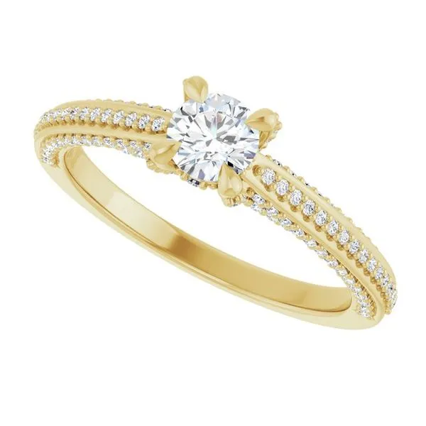 Accented Engagement Ring Image 5 Raleigh Diamond Fine Jewelry Raleigh, NC