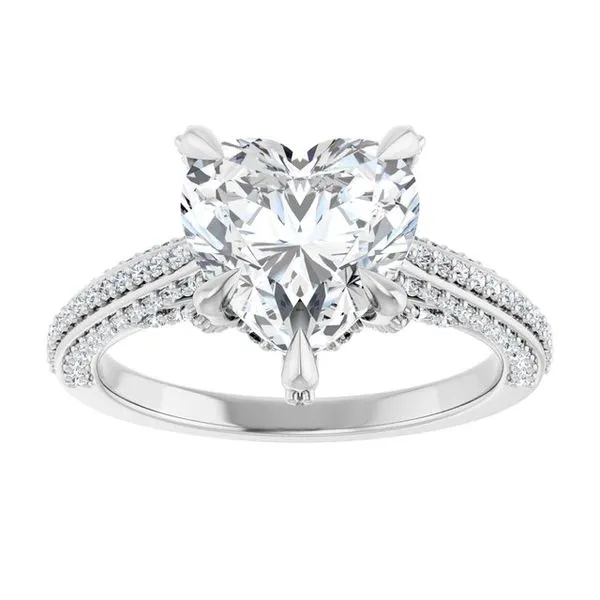 Accented Engagement Ring Image 3 Raleigh Diamond Fine Jewelry Raleigh, NC