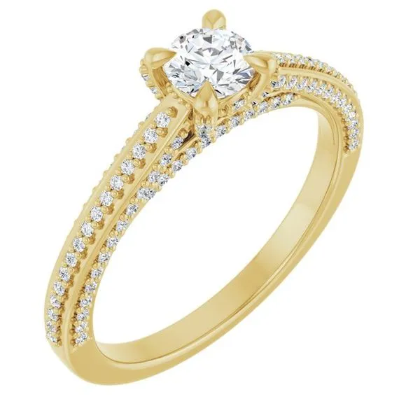 Accented Engagement Ring Raleigh Diamond Fine Jewelry Raleigh, NC