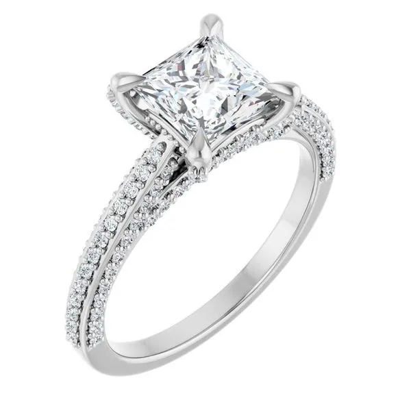 Accented Engagement Ring Raleigh Diamond Fine Jewelry Raleigh, NC