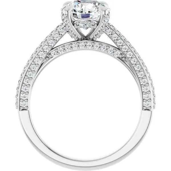 Accented Engagement Ring Image 2 Raleigh Diamond Fine Jewelry Raleigh, NC