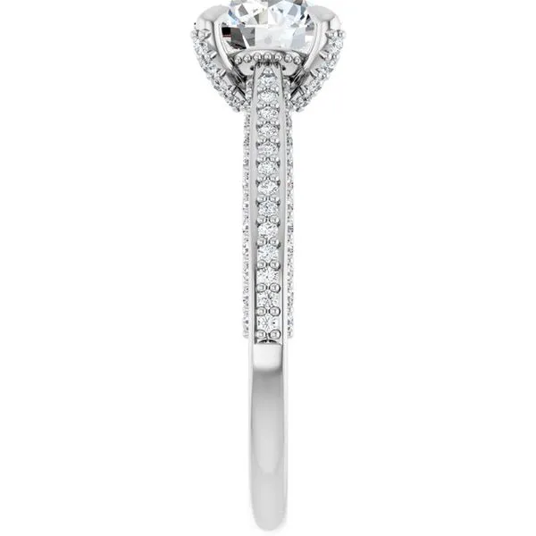Accented Engagement Ring Image 4 Raleigh Diamond Fine Jewelry Raleigh, NC