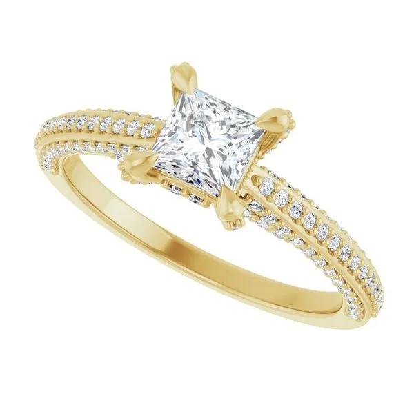 Accented Engagement Ring Image 5 Raleigh Diamond Fine Jewelry Raleigh, NC