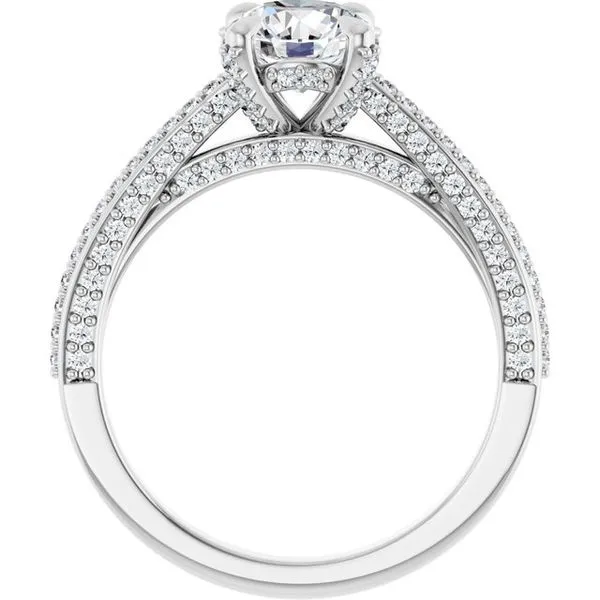 Accented Engagement Ring Image 2 Raleigh Diamond Fine Jewelry Raleigh, NC