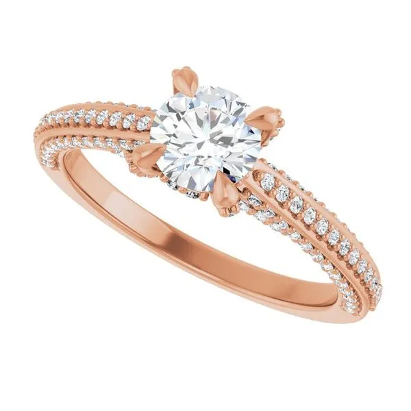 Accented Engagement Ring Image 5 Raleigh Diamond Fine Jewelry Raleigh, NC