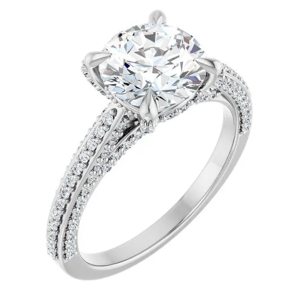 Accented Engagement Ring Raleigh Diamond Fine Jewelry Raleigh, NC